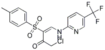 1-CHLORO-3-((4-METHYLPHENYL)SULFONYL)-4-((5-(TRIFLUOROMETHYL)(2-PYRIDYL))AMINO)BUT-3-EN-2-ONE Struktur