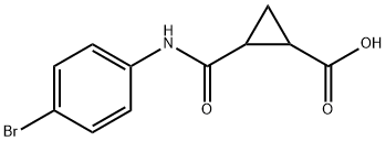 2-(N-(4-BROMOPHENYL)CARBAMOYL)CYCLOPROPANECARBOXYLIC ACID Struktur