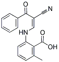 2-((2-NITRILO-3-OXO-3-PHENYLPROP-1-ENYL)AMINO)-6-METHYLBENZOIC ACID Struktur