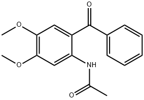 N-(2-BENZOYL-4,5-DIMETHOXY-PHENYL)-ACETAMIDE Struktur