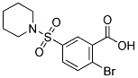 2-BROMO-5-(PIPERIDIN-1-YLSULFONYL)BENZOIC ACID Struktur