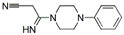 3-IMINO-3-(4-PHENYLPIPERAZINO)PROPANENITRILE Struktur