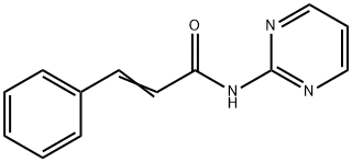 3-PHENYL-N-PYRIMIDIN-2-YLPROP-2-ENAMIDE Struktur