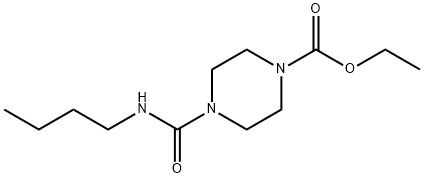 ETHYL 4-(N-BUTYLCARBAMOYL)PIPERAZINECARBOXYLATE Struktur