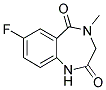 3,4-DIHYDRO-7-FLUORO-4-METHYL-2H-1,4-BENZODIAZEPINE-2,5(1H)-DIONE Struktur