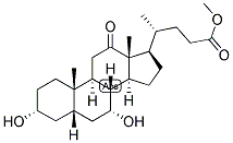 5-BETA-CHOLANIC ACID-3-ALPHA, 7-ALPHA-DIOL-12-ONE METHYL ESTER Struktur