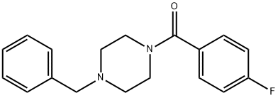 4-FLUOROPHENYL 4-BENZYLPIPERAZINYL KETONE Struktur