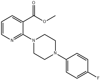 METHYL 2-[4-(4-FLUOROPHENYL)PIPERAZINO]NICOTINATE Struktur