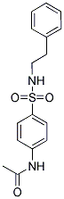 N-(4-(((2-PHENYLETHYL)AMINO)SULFONYL)PHENYL)ETHANAMIDE Struktur