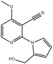 2-[2-(HYDROXYMETHYL)-1H-PYRROL-1-YL]-4-METHOXYNICOTINONITRILE Struktur