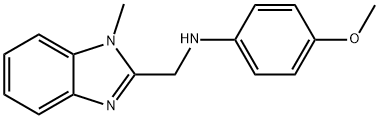 (4-METHOXY-PHENYL)-(1-METHYL-1 H-BENZOIMIDAZOL-2-YLMETHYL)-AMINE Struktur