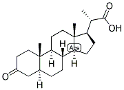 23,24-BISNOR-5-ALPHA-CHOLANIC ACID-3-ONE Struktur