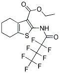 ETHYL 2-(2,2,3,3,4,4,4-HEPTAFLUOROBUTANOYLAMINO)-4,5,6,7-TETRAHYDROBENZO[B]THIOPHENE-3-CARBOXYLATE Struktur