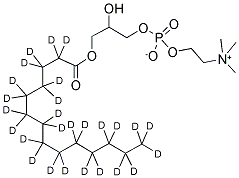 1-MYRISTOYL(D27)-2-HYDROXY-SN-GLYCERO-3-PHOSPHOCHOLINE Struktur