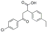 4-(4-CHLOROPHENYL)-2-(4-ETHYLPHENYL)-4-OXOBUTANOIC ACID Struktur