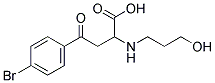 4-(4-BROMOPHENYL)-2-[(3-HYDROXYPROPYL)AMINO]-4-OXOBUTANOIC ACID Struktur