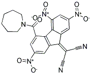 2-[4-(AZEPAN-1-YLCARBONYL)-2,5,7-TRINITRO-9H-FLUOREN-9-YLIDEN]MALONONITRILE Struktur