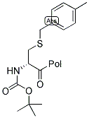 BOC-D-CYS(4-MEBZL)-PAM RESIN Struktur