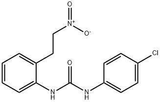 N-(4-CHLOROPHENYL)-N'-[2-(2-NITROETHYL)PHENYL]UREA Struktur