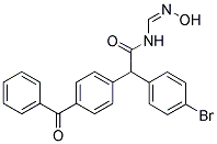 2-(4-BENZOYLPHENYL)-2-(4-BROMOPHENYL)-N-[(HYDROXYIMINO)METHYL]ACETAMIDE Struktur