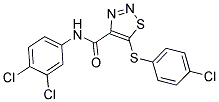 5-[(4-CHLOROPHENYL)SULFANYL]-N-(3,4-DICHLOROPHENYL)-1,2,3-THIADIAZOLE-4-CARBOXAMIDE Struktur