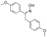 (1Z)-1,2-BIS(4-METHOXYPHENYL)ETHANONE OXIME Struktur