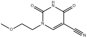 1-(2-METHOXYETHYL)-2,4-DIOXO-1,2,3,4-TETRAHYDRO-5-PYRIMIDINECARBONITRILE Struktur