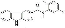 N-(2,5-DIMETHYLPHENYL)-1-METHYL-9H-BETA-CARBOLINE-3-CARBOXAMIDE Struktur