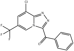 [8-CHLORO-6-(TRIFLUOROMETHYL)[1,2,4]TRIAZOLO[4,3-A]PYRIDIN-3-YL](PHENYL)METHANONE Struktur