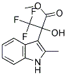 METHYL 3,3,3-TRIFLUORO-2-HYDROXY-2-(2-METHYL-1H-INDOL-3-YL)PROPANOATE Struktur