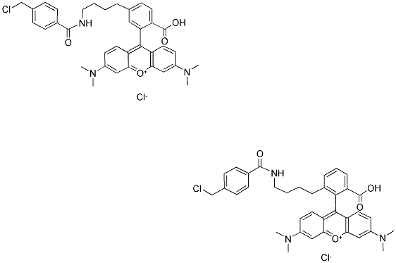 5-(AND-6)-(((4-CHLOROMETHYL)BENZOYL)AMINO)-TETRAMETHYLRHODAMINE Struktur