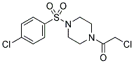 1-(CHLOROACETYL)-4-[(4-CHLOROPHENYL)SULFONYL]PIPERAZINE Struktur