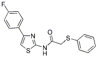 N-[4-(4-FLUOROPHENYL)-1,3-THIAZOL-2-YL]-2-(PHENYLSULFANYL)ACETAMIDE Struktur