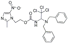 2-(2-METHYL-5-NITRO-1H-1-IMIDAZOLYL)ETHYL N-[2,2,2-TRICHLORO-1-(DIBENZYLAMINO)ETHYL]CARBAMATE Struktur