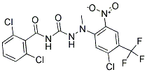 N1-(2,6-DICHLOROBENZOYL)-2-[5-CHLORO-2-NITRO-4-(TRIFLUOROMETHYL)PHENYL]-2-METHYLHYDRAZINE-1-CARBOXAMIDE Struktur