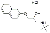 1-(TERT-BUTYLAMINO)-3-(2-NAPHTHYLOXY)PROPAN-2-OL HYDROCHLORIDE Struktur