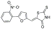 (5Z)-5-{[5-(2-NITROPHENYL)-2-FURYL]METHYLENE}-2-THIOXO-1,3-THIAZOLIDIN-4-ONE Struktur