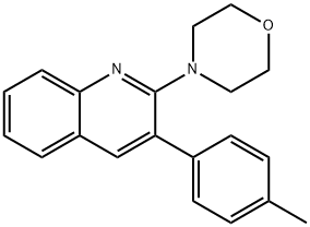 3-(4-METHYLPHENYL)-2-MORPHOLINOQUINOLINE Struktur