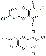 1,2,4,7/1,2,4,8-TETRACHLORODIBENZO-P-DIOXIN Struktur