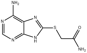 2-((6-AMINO-9H-PURIN-8-YL)THIO)ACETAMIDE Struktur