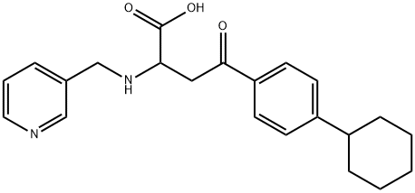 4-(4-CYCLOHEXYLPHENYL)-4-OXO-2-((3-PYRIDYLMETHYL)AMINO)BUTANOIC ACID Struktur