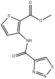 METHYL 3-[(1,2,3-THIADIAZOL-4-YLCARBONYL)AMINO]-2-THIOPHENECARBOXYLATE Struktur