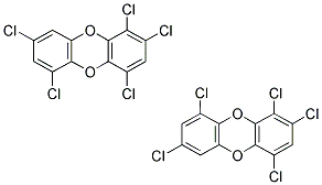 1,2,4,6,8/1,2,4,7,9-PENTACHLORODIBENZO-P-DIOXIN Struktur