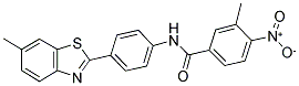 3-METHYL-N-[4-(6-METHYL-BENZOTHIAZOL-2-YL)-PHENYL]-4-NITRO-BENZAMIDE Struktur