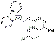 FMOC-D-GLN(MBH)-ALKO RESIN Struktur