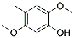 2,5-DIMETHOXY-4-METHYLPHENOL Struktur