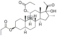 5-ALPHA-PREGNAN-16-ALPHA-METHYL-3-BETA, 11-ALPHA, 17-TRIOL-20-ONE 3,11-DIPROPIONATE Struktur