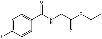 ETHYL 2-[(4-FLUOROBENZOYL)AMINO]ACETATE Struktur