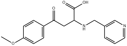 4-(4-METHOXYPHENYL)-4-OXO-2-[(3-PYRIDINYLMETHYL)AMINO]BUTANOIC ACID Struktur