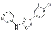 (4-(4-CHLORO-3-METHYLPHENYL)(2,5-THIAZOLYL))-3-PYRIDYLAMINE Struktur